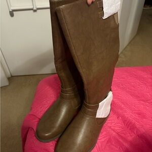 Tall Brown Riding Boots
